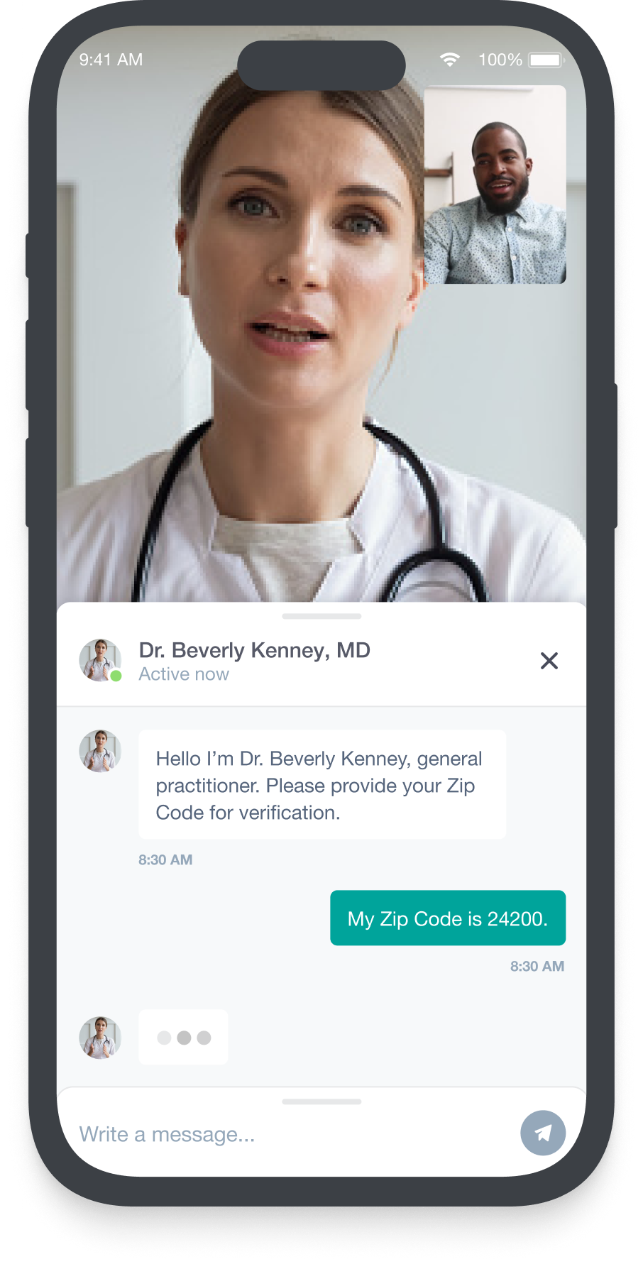 Cue app — care screen